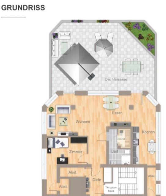 Im Herzen Von Wiesdorf- Blick Auf Das Bayer-Kreuz -Appartement Mit 2 Schlafzimmern-Fuer 3 Personen -Zentral Gelegen - Friedrich Ebert Platz 5A , 4Te Etage - Dachterrasse Und Sauna - Kaution Pflicht - Leverkusen Exterior foto